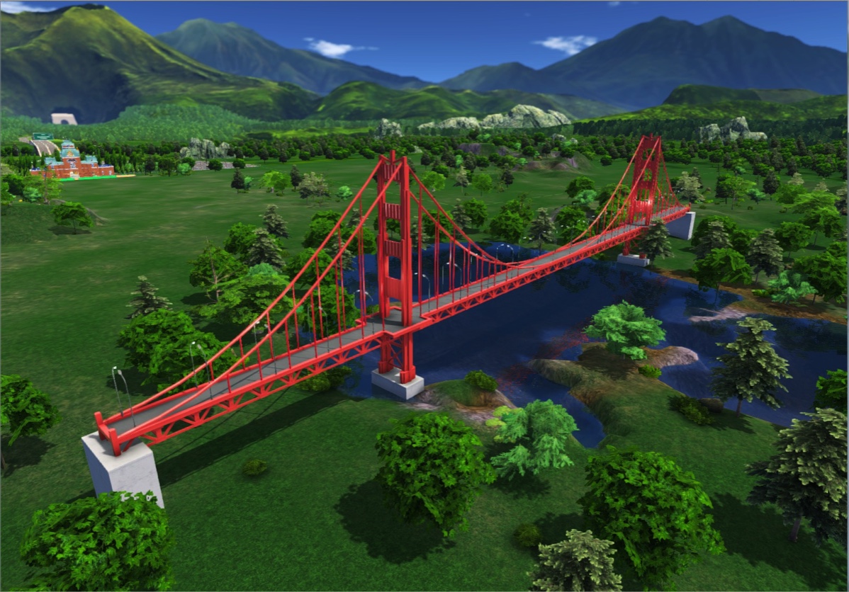 Golden Gate created with the Piece-by-Piece Builder